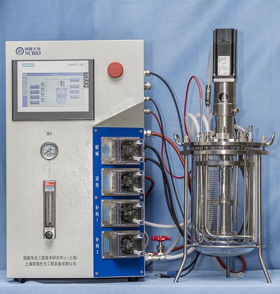 FUG-5L單層玻璃上機械攪拌發酵罐